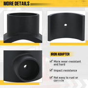 Steel Bottle Style Jack Adapter Lifting Axle Saddle for 3-Inch Tube Black - view 5