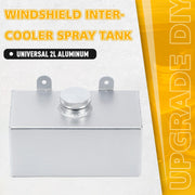 Aluminium Alloy Mirror Polished windscreen Washer Bottle intercooler Spray Tank 2 Litre - view 3