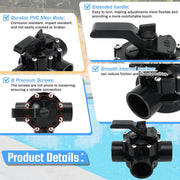 4715 3 Port 1-1/2 to 2-Inch Positive Seal NeverLube Valve for Jandy 1.5-Inch 3 - view 4