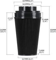 PTNHZ 4-Inch Cold Air Intake Filter withHeat Shield Kit for 99-07 Cadillac Escalade Chevy - view 6