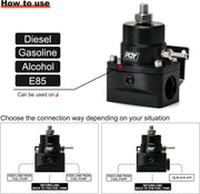 Adjustable Fuel Pressure Regulator Kit 3-110PSI with AN10 Feed Port - view 4
