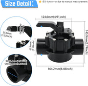 4715 3 Port 1-1/2 to 2-Inch Positive Seal NeverLube Valve for Jandy 1.5-Inch 3 - view 3