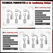 25PCS Air Conditioning Hose and Fitting Kit Universal Air Conditioning - view 3