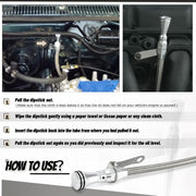 Stainless Flexible Engine Oil Dipstick for Chevy Big Block 1965-1990 Engines 396 402 427 - view 4