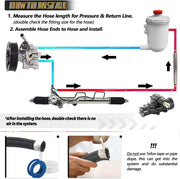 AN6 Power Steering Pump Hose Fitting Kit Return to Reservoir for Pump Mount Reservoir - view 6