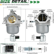 22-853-02-S Carburetor for Kohler 5400 Series Engines KS530-3011 KS530-3012 KS540-3011 KS540-3014 KS590-3011 KS595-3018 Replace - view 3