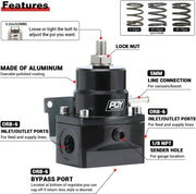 Adjustable Fuel Pressure Regulator Kit 3-70PSI With 6AN Return - view 4