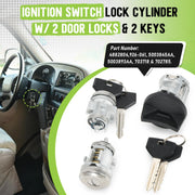 Ignition Switch Lock Cylinder with Door Lock and Keys for Dodge Ram 1500 2500 - view 6