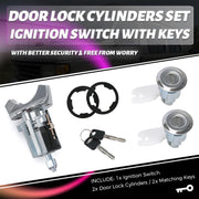 Ignition Switch with Key Door Lock Cylinders for Ford Bronco F150 F250 F350 E150 - view 6
