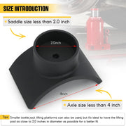 Steel Bottle Jack Adapter Lifting Axle Saddle for 4-Inch Tube Black - view 4
