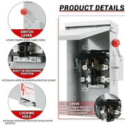 100A Manual Transfer Switch for Generator 24000W General-Duty Double-Throw Safety Switch 120/240-Volt Transfer Switches - view 4