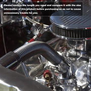 24-Inch Stainless Steel Radiator Flexible Coolant Water Hose Kit withCap Clamp Silver - view 4