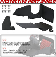 3.0-Inch Intake Pipe Cold Air Intake System Kit withHeat Shield for 2007-2013 Audi A3 - view 4