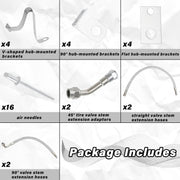 Dually Valve Stem Extenders Kit Double Tires Air Inflation Kit for Cars Motorhome RVs - view 4