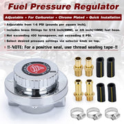Fuel Pressure Regulator for Carburetors 1-6 PSI - view 3
