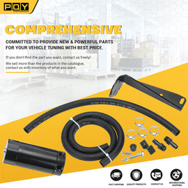 Baffled Oil Catch Can Kit For 19-on Dodge Ram 1500 5.7L Hemi V8  Oil Separator Tank Air intake system Automotive Reservoirs