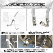 Dually Valve Stem Extenders Kit Double Tires Air Inflation Kit for Cars Motorhome RVs - view 5