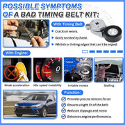 Engine Serpentine Belt Drive Kit with Tensioner for Toyota Camry 2012-2017 for RAV4 2009-2018 - view 5