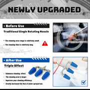 Triple Turbo Nozzle Pressure Washer Tip with Gloves 360 Rotating 4000 PSI - view 6