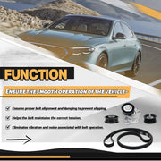 Drive Belt Tensioner and Idler Pulley Serpentine Belt kit for Mercedes-Benz ML350 C230 C300 - view 6