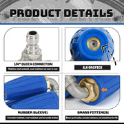 4-in-1 Turbo Nozzle Pressure Washer Tip with Gloves 2.5 Orifice 4000 PSI for Pressure - view 4