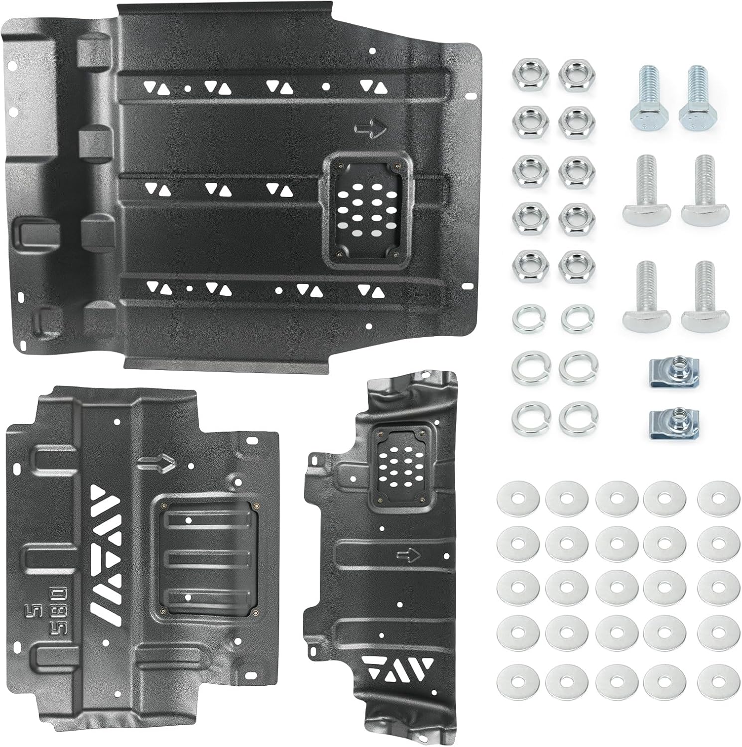 Full Skid Plate for 2015-2022 Ford F150 Heavy-Duty Underbody with Transmission Engine Front Drivetrain - view 2