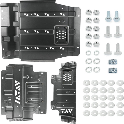 Full Skid Plate for 2015-2022 Ford F150 Heavy-Duty Underbody with Transmission Engine Front Drivetrain