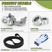 38410 Drive Belt Tensioner Pulley Kit 3.5L for Lexus ES350 2007-2012 RX350 2007-2012 - view 4