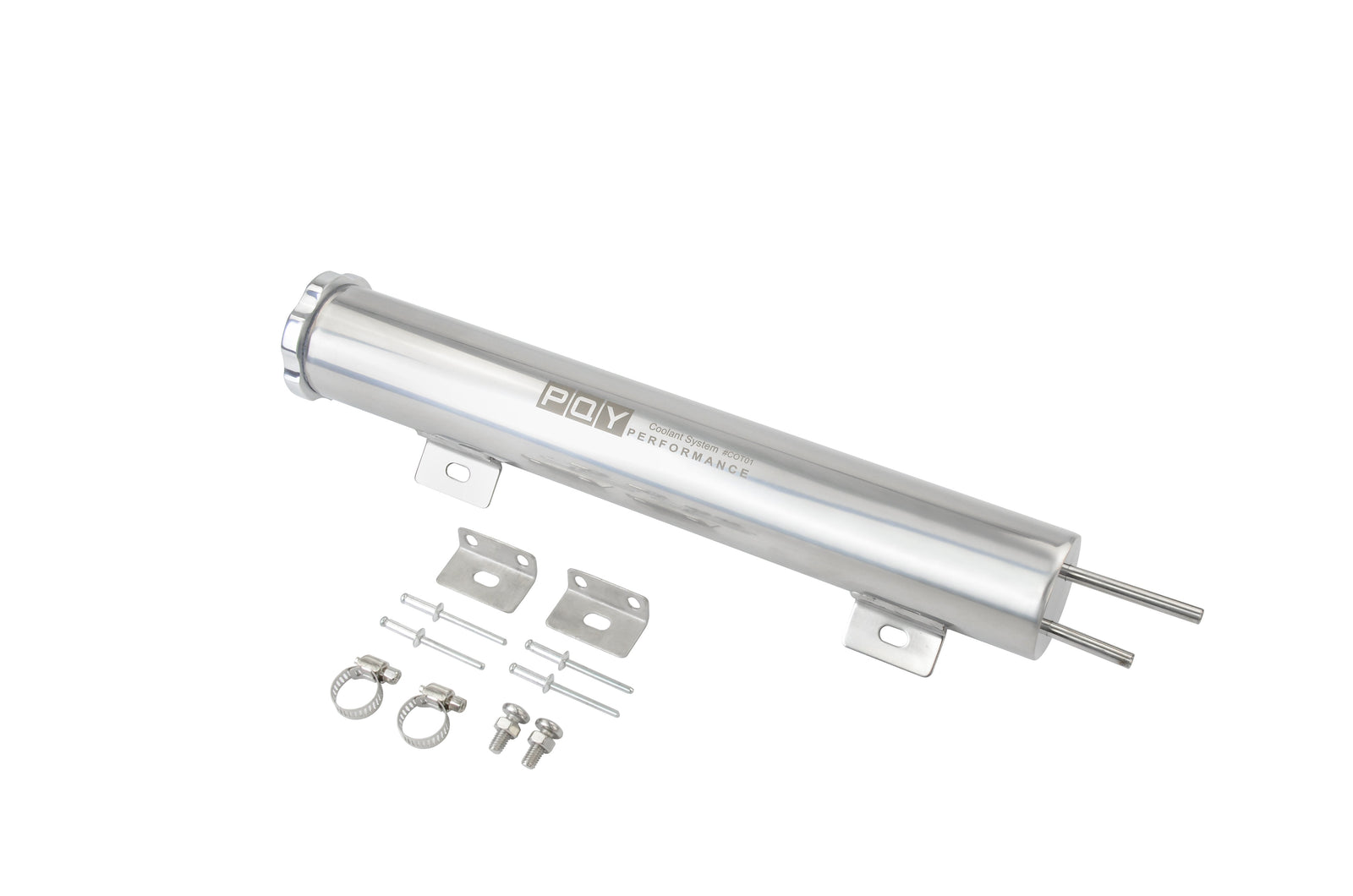 Radiator Coolant Overflow Puke Tank Polished Stainless Steel 3-Inch×10-Inch - view 3