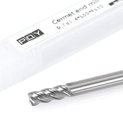 PQY cermet flat end mill and protective storage case