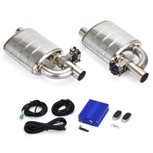 Load image into Gallery viewer, 2.5&quot;/ 3&quot; Dual Electric Exhaust Cutout Valves w/ Remote Controller Kit