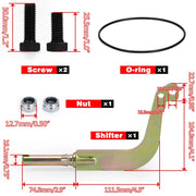 Short shifter components and dimensions