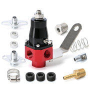 Adjustable inline fuel pressure regulator kit