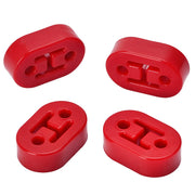 Universal 4-Piece PolyUrethane Exhaust/Muffler Rubber Short Hanger Insulator Bracket Bushing Mount 10mm Red - product view