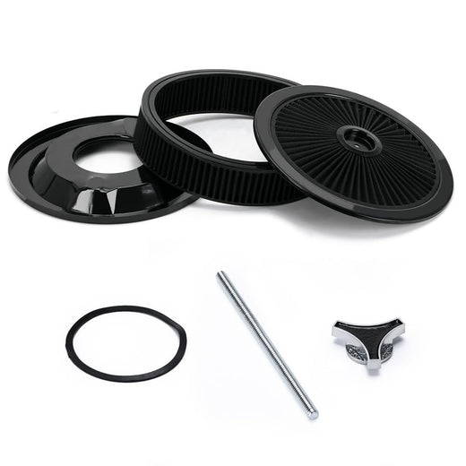 High Flow 14-Inch x 3-Inch Round BK Thru Washable Air for SBC BBC