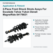 2-Piece Front Shock Struts Assys For Escalade Tahoe Yukon Denali MagneRide 84176631 - view 3