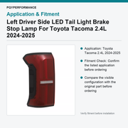 Left Driver Side LED Tail Light Brake Stop Lamp For Toyota Tacoma 2.4L 2024-2025 - view 3