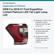OEM For 2018-21 Ford Expedition Limited Platinum LED Tail Light Lamp Left - view 3