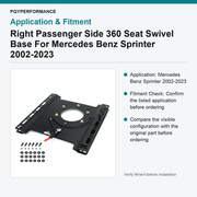 Right Passenger Side 360 Seat Swivel Base For Mercedes Benz Sprinter 2002-2023 - view 3