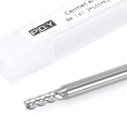 3mm cermet flat end mill with protective case