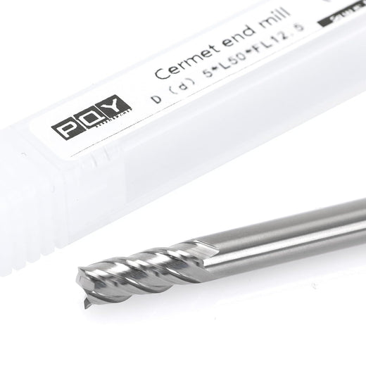 5mm Cermet Flat End Mill with 5mm Shank