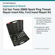 Cal Van Tools 38900 Spark Plug Thread Repair Insert Kits, Ford Insert Repair Kit - view 3