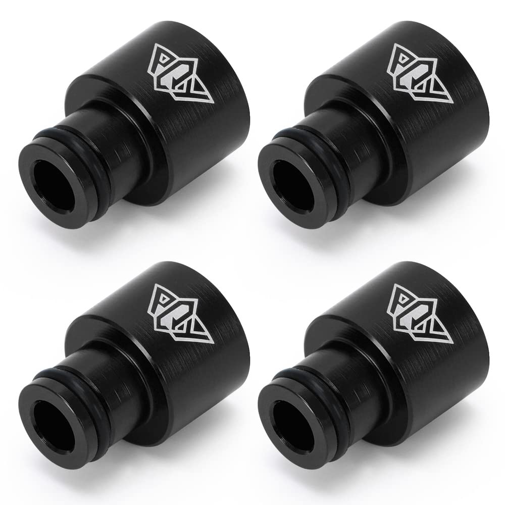 4-Piece PQY Fuel Injector Top Hats Adapters RDX Injectors to B16 B18 D16Z D16Y - product view
