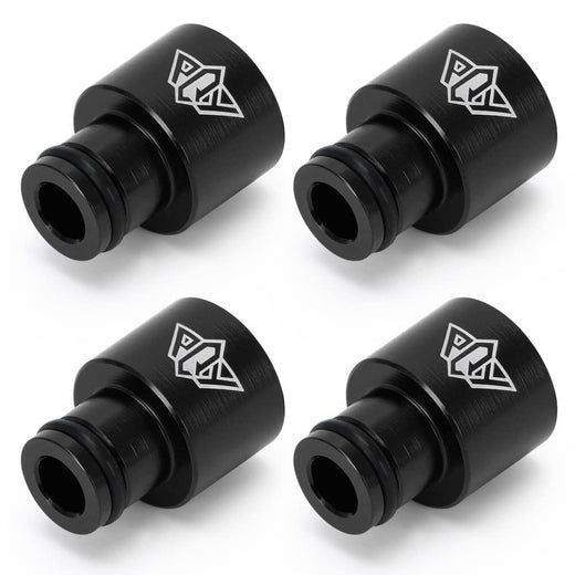 4-Piece PQY Fuel Injector Top Hats Adapters RDX Injectors to B16 B18 D16Z D16Y