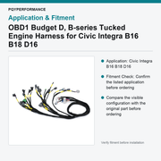 OBD1 Budget D, B-series Tucked Engine Harness for Civic Integra B16 B18 D16 - view 3