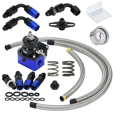 Adjustable Fuel Pressure Regulator Kit 3-70PSI With 6AN Return - product view