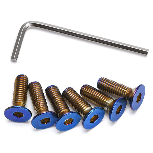 6-Piece Steering Wheel Screw Bolts Taper M5 0.8 Length 15mm