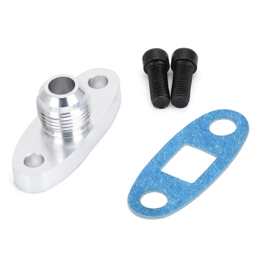 AN10 Male Turbo Oil Feed Inlet Flange Adapter Kit withGasket for For T3 T4