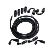 AN6 -6AN AN-6 3/8 Fitting Stainless Steel Braided Oil Fuel Hose Line 16FT Kit - product view