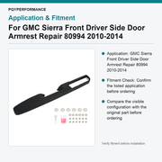 For GMC Sierra Front Driver Side Door Armrest Repair 80994 2010-2014 - view 3